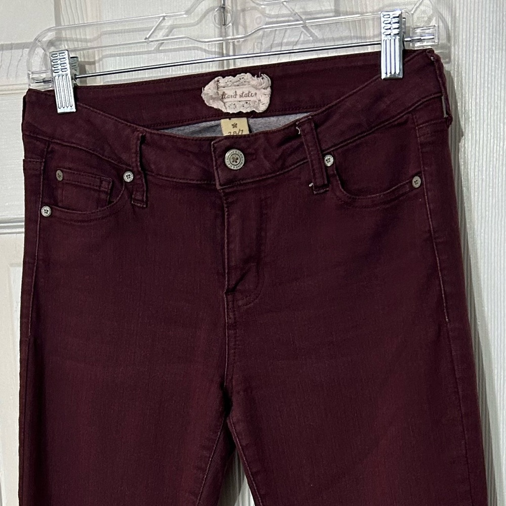 Burgundy Skinny Jeans